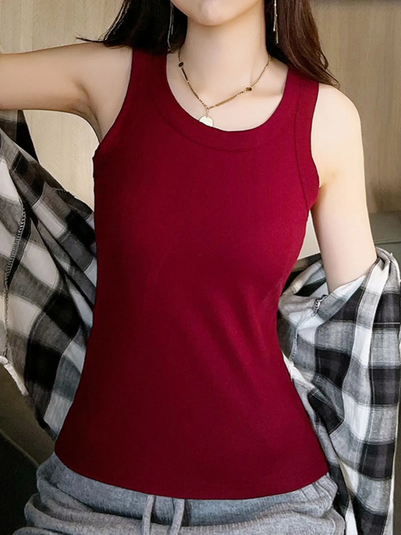 Scoop Neck Tank Top