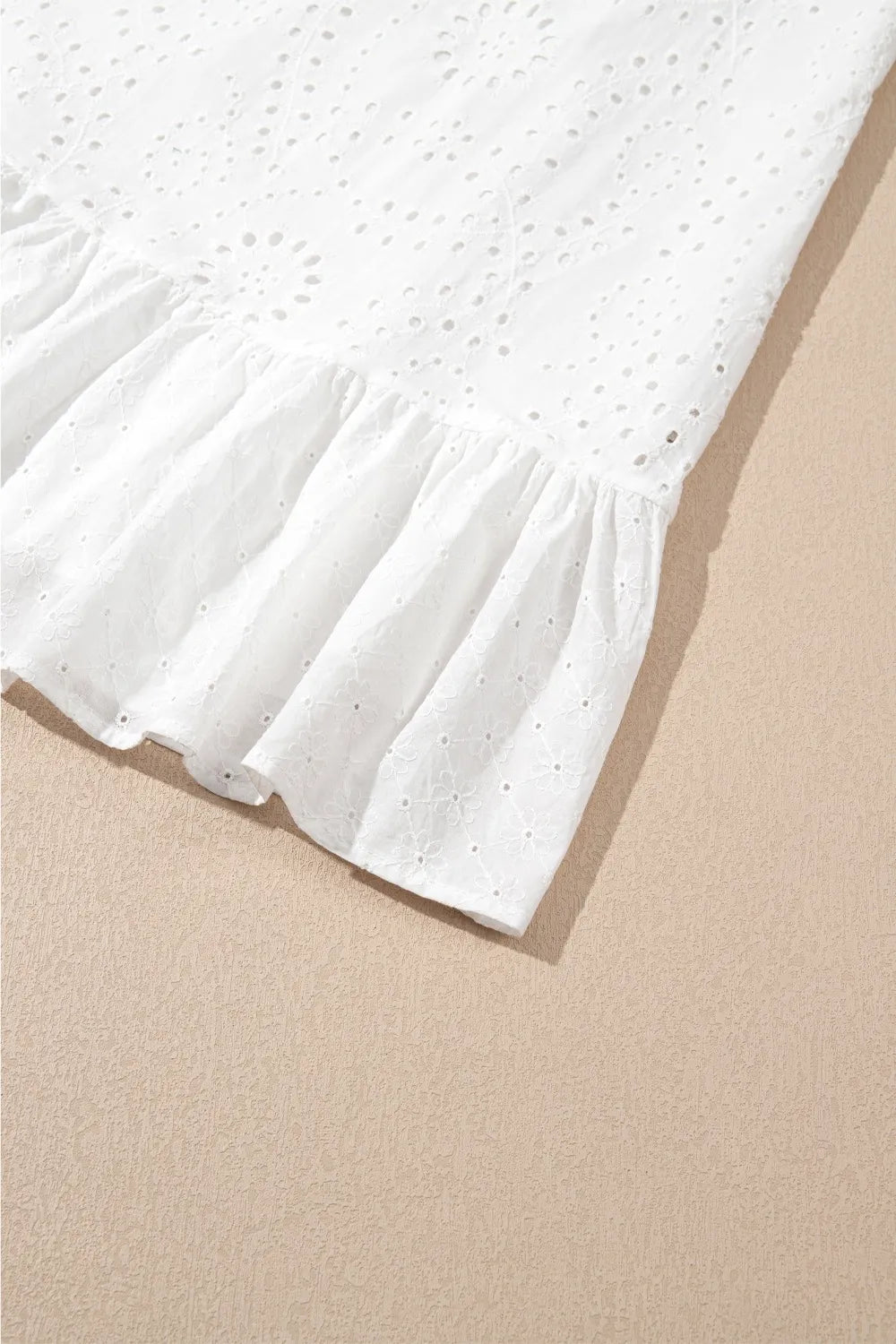 Floral Eyelet Embroidered Sleeveless Shift Dress