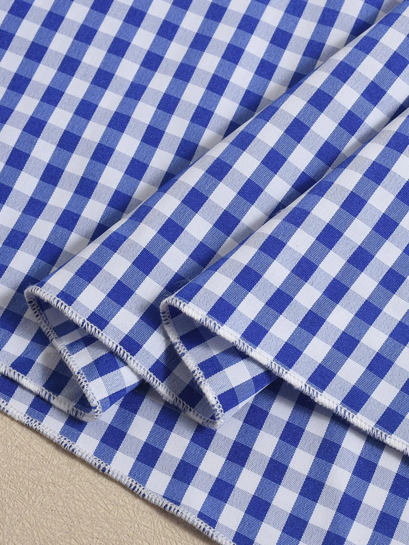 Plaid Tie Front Cami and Skirt Set