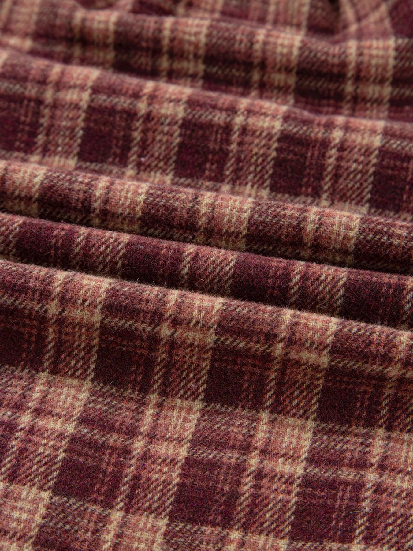 Plaid Patchwork Drop Shoulder Sweatshirt
