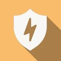 Icon representing electrical safety with a protective shield and lightning bolt, symbolizing hazard recognition and compliance in industrial and construction teams by My Store, as part of the Comprehensive Electrical Safety Training.