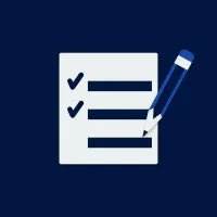Illustration of a checklist with a pencil, symbolizing accurate reporting and recordkeeping, as featured in the SafeAudit OSHA Compliance Kit by Transform 42.