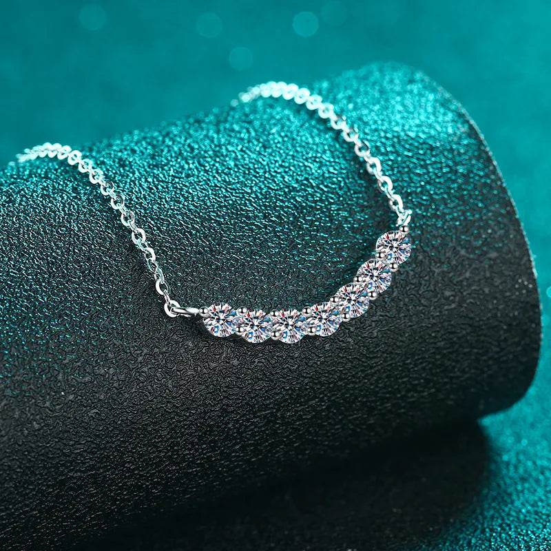 1.4 Carat Moissanite Necklace in 925 Sterling Silver with Certificate of Authenticity - Store 42