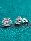 1 Carat Moissanite 925 Sterling Silver Stud Earrings - Store 42