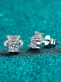 1 Carat Moissanite 925 Sterling Silver Stud Earrings - Store 42