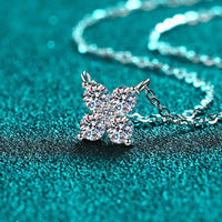1.26 Carat Moissanite 925 Sterling Silver Geometric Shape Pendant Necklace - Store 42