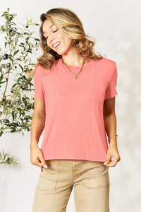 Basic Bae Bamboo Full Size Round Neck Short Sleeve T-Shirt Plus Size