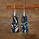 Elegant Copper Natural Stone Earrings - 1 Pair 18K Gold-Plated & Platinum-Plated Design - Store 42