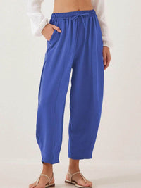 Full Size Drawstring Cropped Jogger Pants Plus Size - Store 42