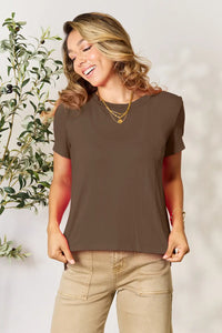 Basic Bae Full Size Round Neck Short Sleeve T-Shirt Plus Size