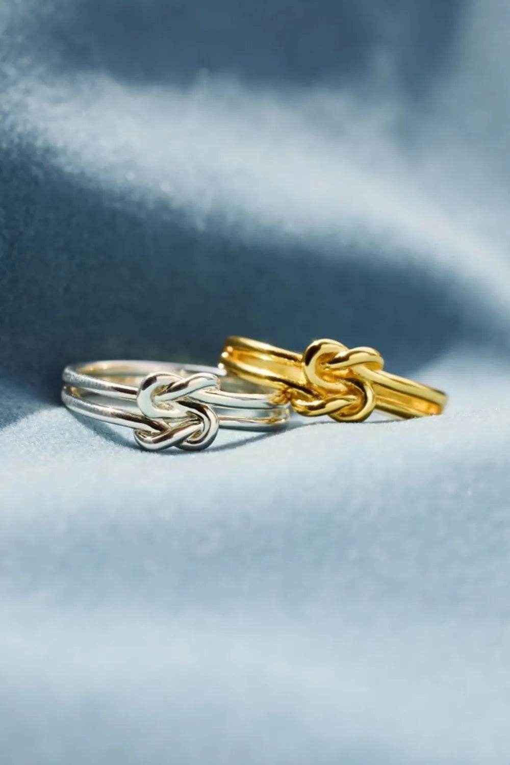 Elegant 925 Sterling Silver Knotted Ring - Stylish Unique Design for Every Occasion