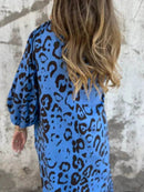 Full Size Printed V-Neck Dress with Pockets Plus Size - Store 42