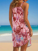 Full Size Printed Scoop Neck Mini Cami Dress Plus Size - Store 42
