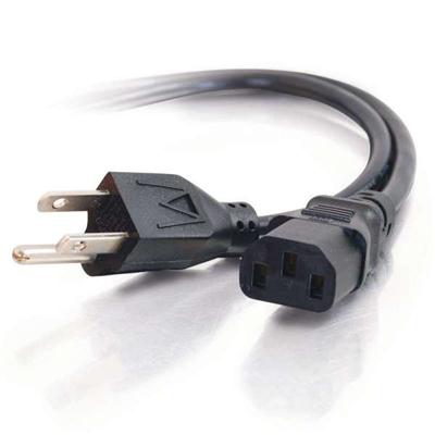 3Ft Universal Power Cord - IEC320 C13 to NEMA 5-15P for PCs, Monitors, Printers & More
