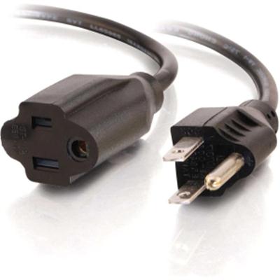 1FT Power Extension Cord - Save Outlets with NEMA 5-15P Cable for UPS and Surge Protectors