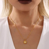 Elegant 18K Gold-Plated Shell Pearl Necklace - Stylish, Durable, and Imported Fashion Jewelry - Store 42