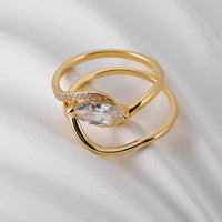 1 Carat Moissanite 925 Sterling Silver 2pcs Ring Set - Store 42