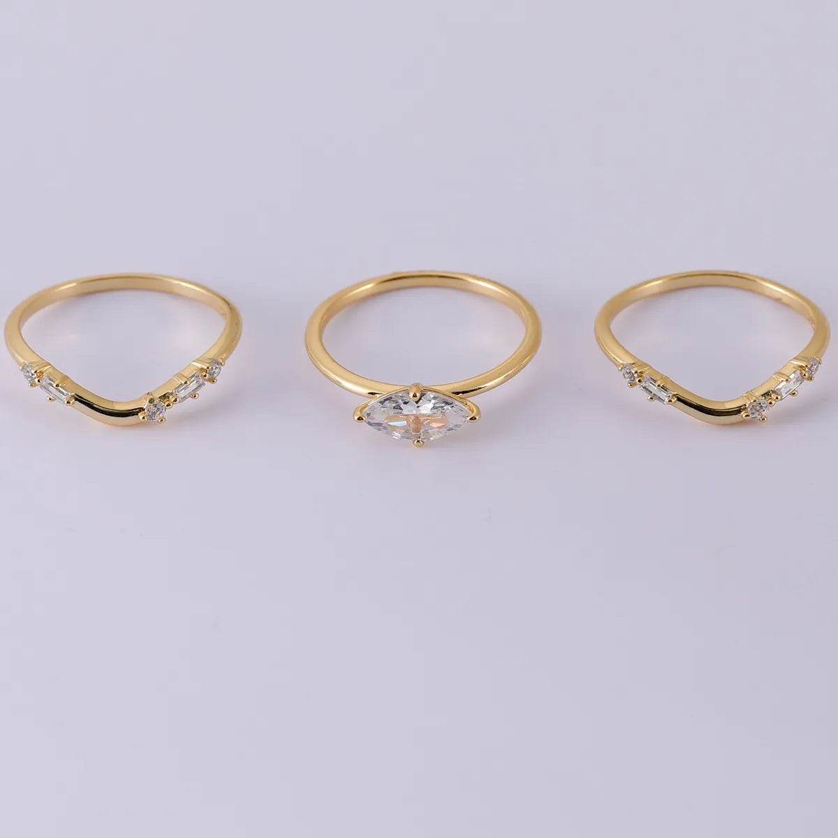 1 Carat Moissanite 925 Sterling Silver 3pcs Ring Set - Store 42