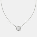 Sporty Element Resin Necklace Volleyball Silver One Size