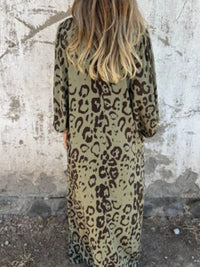 Full Size Printed V-Neck Dress with Pockets Plus Size - Store 42