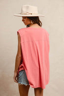 BiBi Washed Jersey With Usa Patched Raw Cut Edge Detail - Store 42