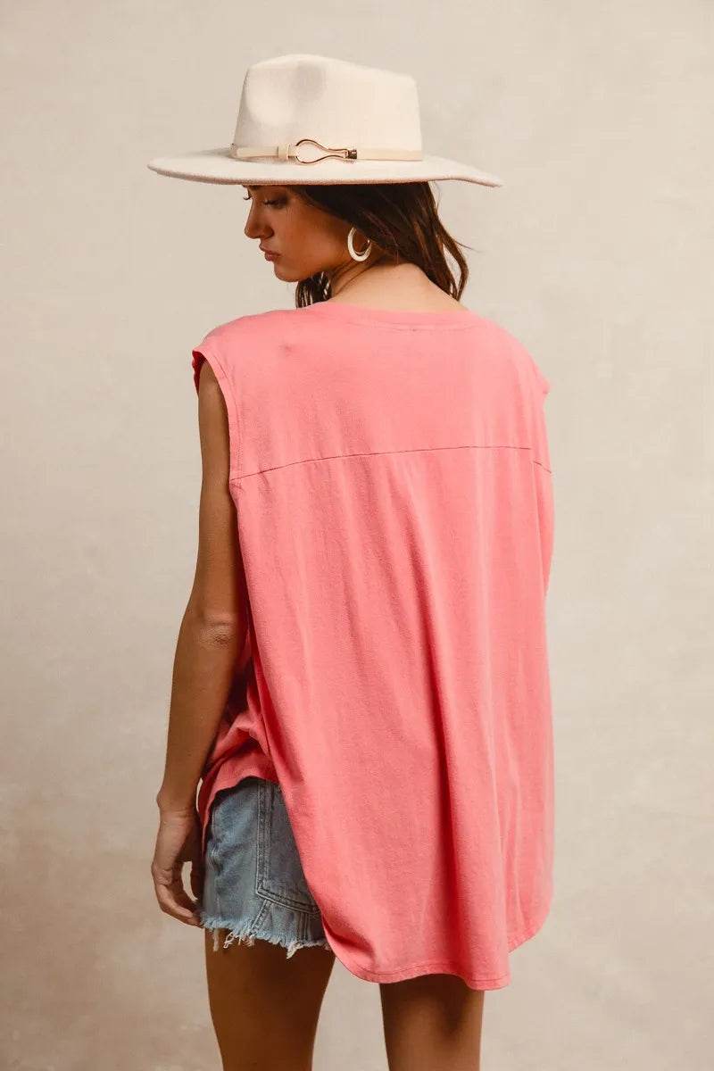 BiBi Washed Jersey With Usa Patched Raw Cut Edge Detail - Store 42