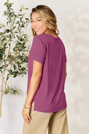 Basic Bae Full Size Round Neck Short Sleeve T-Shirt Plus Size