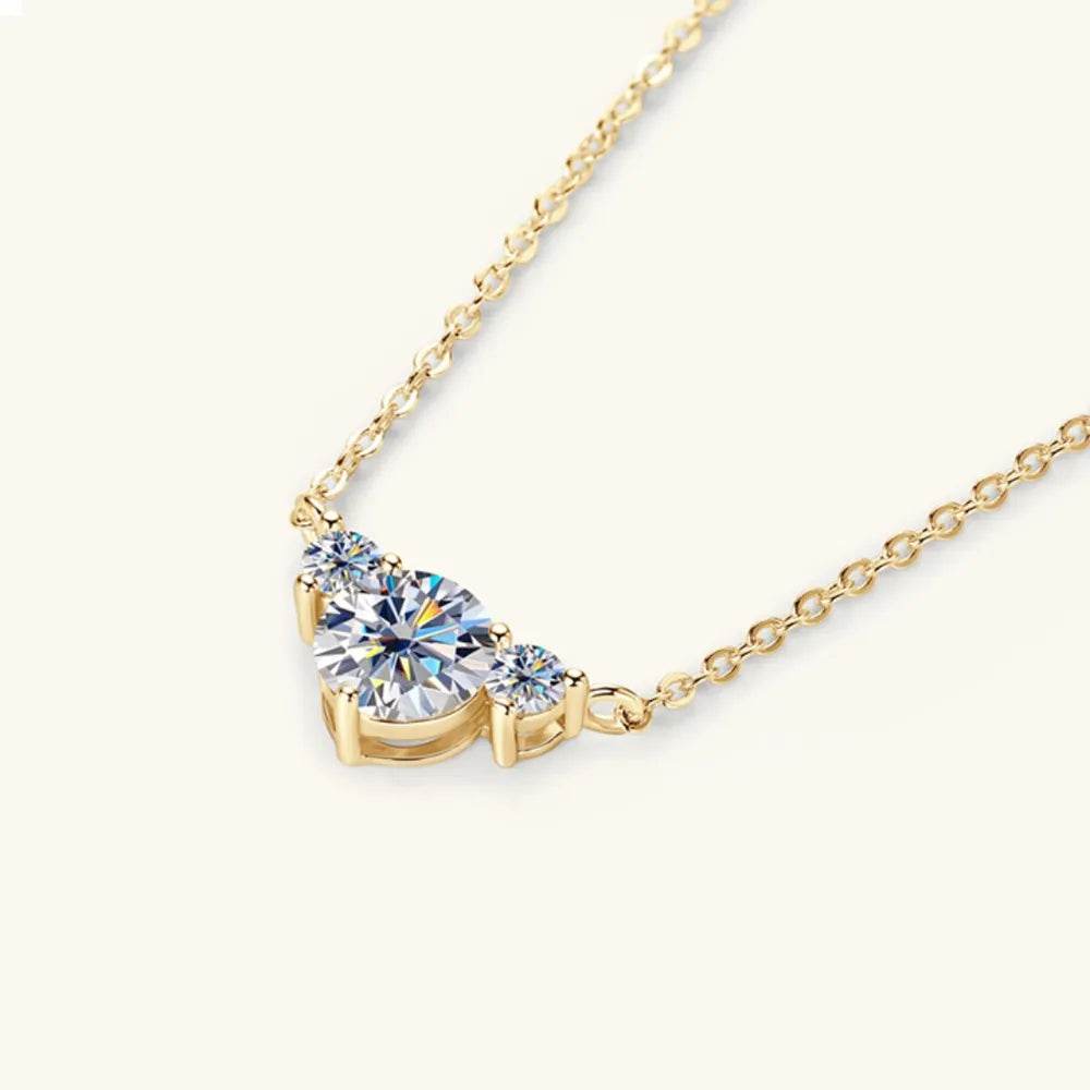 1.2 Carat Moissanite Necklace in 925 Sterling Silver | D Color VVS1 Clarity, Elegant Design - Store 42