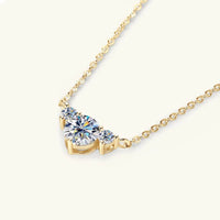1.2 Carat Moissanite Necklace in 925 Sterling Silver | D Color VVS1 Clarity, Elegant Design - Store 42