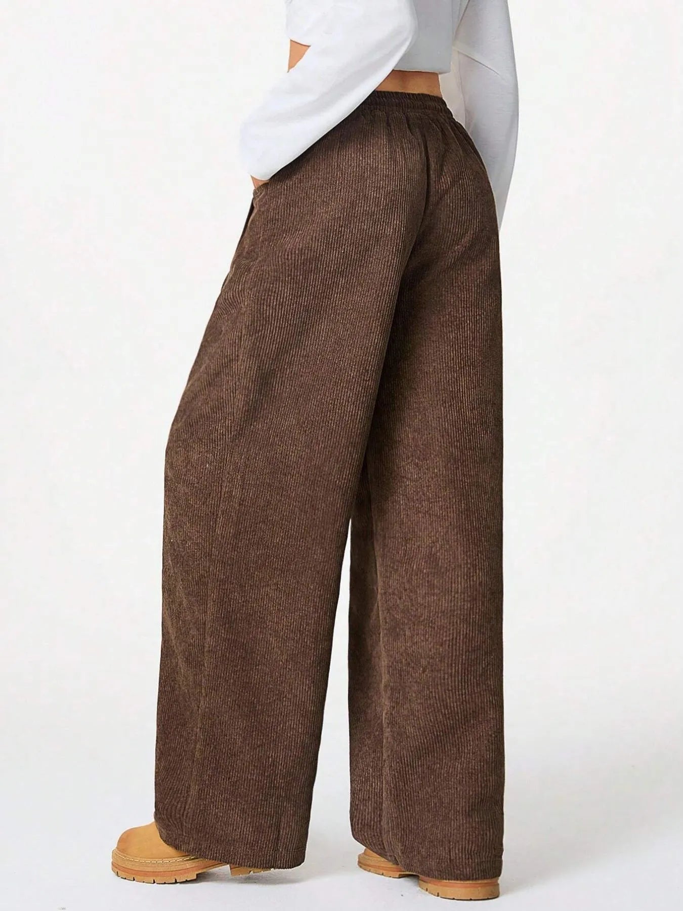 Drawstring Wide Leg Pants
