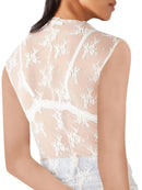 Lace Mock Neck Top