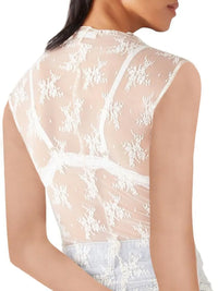Lace Mock Neck Top