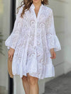 Full Size Eyelet Ruffled Hem Tiered Dress Plus Size - Store 42