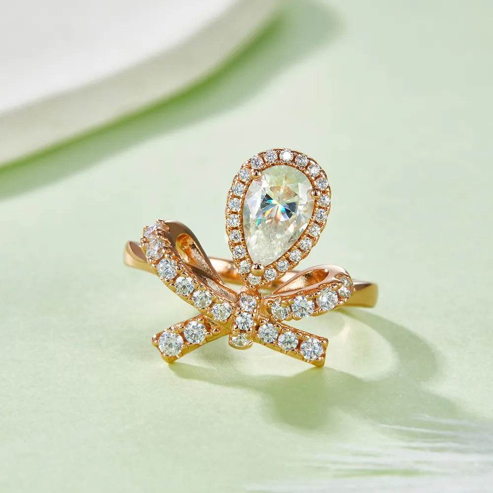 1 Carat Moissanite Zircon 925 Sterling Silver Ring - Store 42