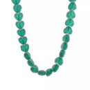 Colorful Resin Heart Necklace Dark Green One Size