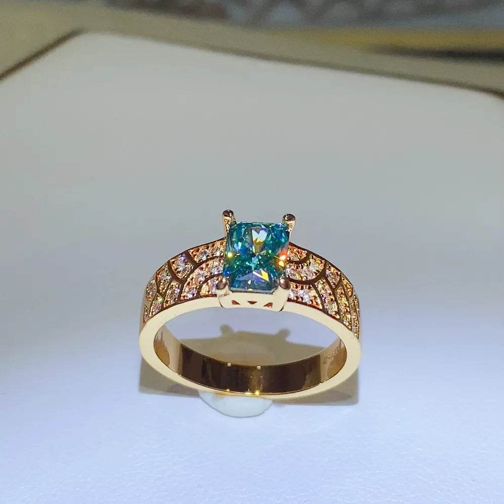 1 Carat Moissanite Ring in 925 Sterling Silver with Certificate - Elegant Jewelry