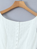 Lace Detail Sleeveless Mini Dress