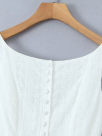 Lace Detail Sleeveless Mini Dress