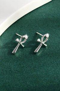 Elegant 925 Sterling Silver Inland Zircon Earrings - Platinum-Plated, Timeless Design - Store 42
