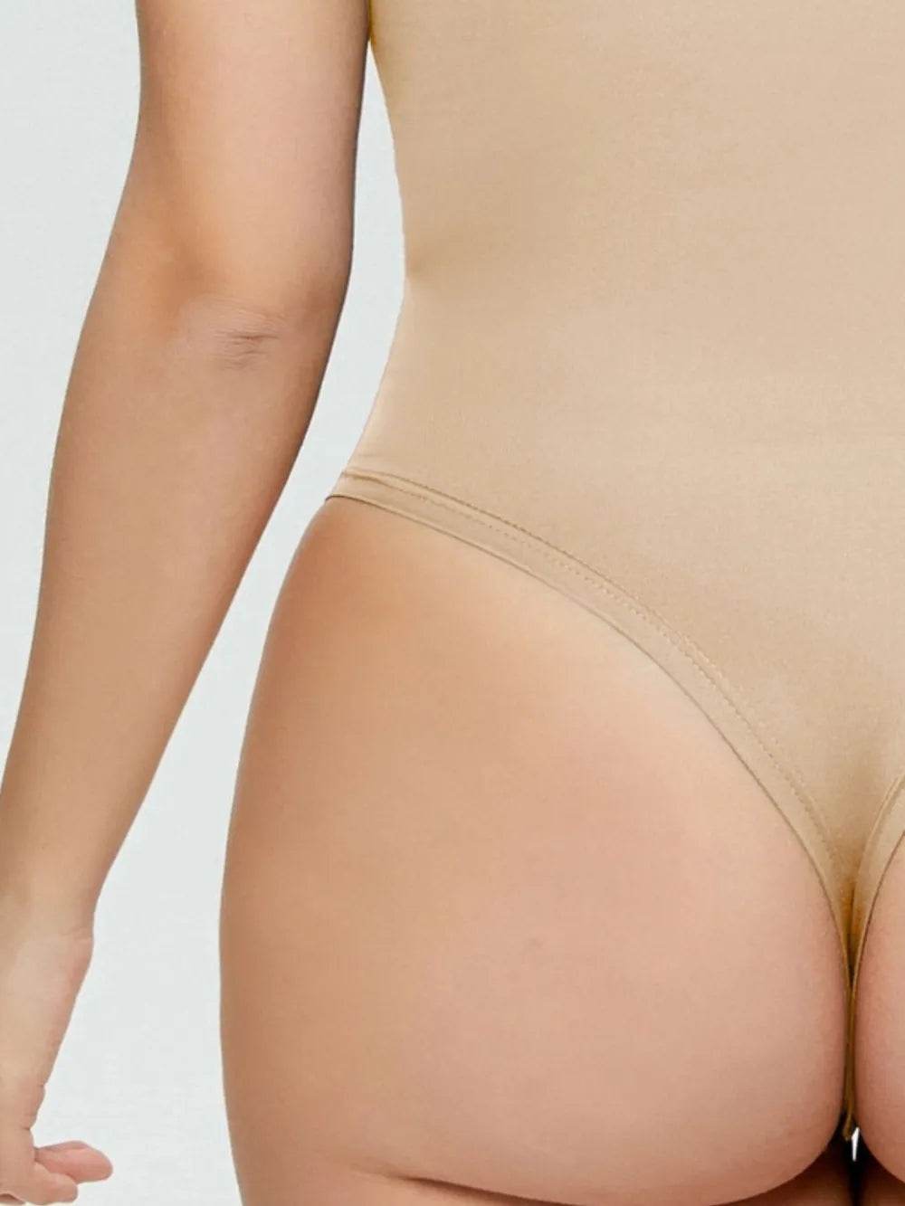 Full Size Square Neck Short Sleeve Bodysuit - Store 42