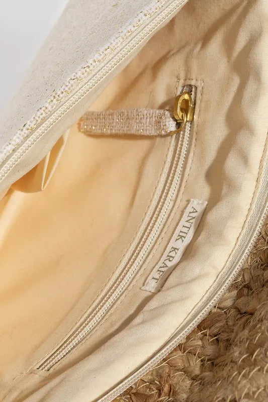Fame Boho Beaded Eye Pattern Envelope Bag