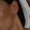 Elegant Copper Bow Stud Earrings - 14K Gold-Plated, Perfect for Everyday Wear - Store 42