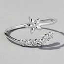 Elegant 925 Sterling Silver Flower Ring for Women - Stylish Floral Design Jewelry - Store 42
