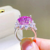 10 Carat Moissanite Zircon 925 Sterling Silver Ring - Store 42