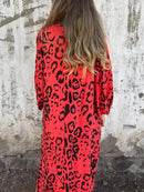 Full Size Printed V-Neck Dress with Pockets Plus Size - Store 42