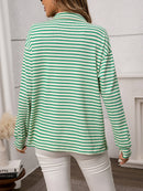 Striped Button Up Long Sleeve Shirt