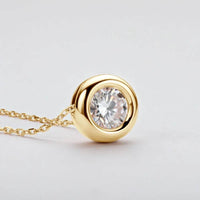 1 Carat Moissanite Necklace in 925 Sterling Silver - Stunning D Color & VVS1 Clarity - Store 42