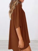 Full Size Oversized Round Neck Top and Shorts Set Plus Size
