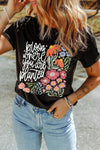 Trendy Graphic Round Neck Short Sleeve T-Shirt - Slightly Stretchy, Soft Polyester Cotton Blend - Store 42