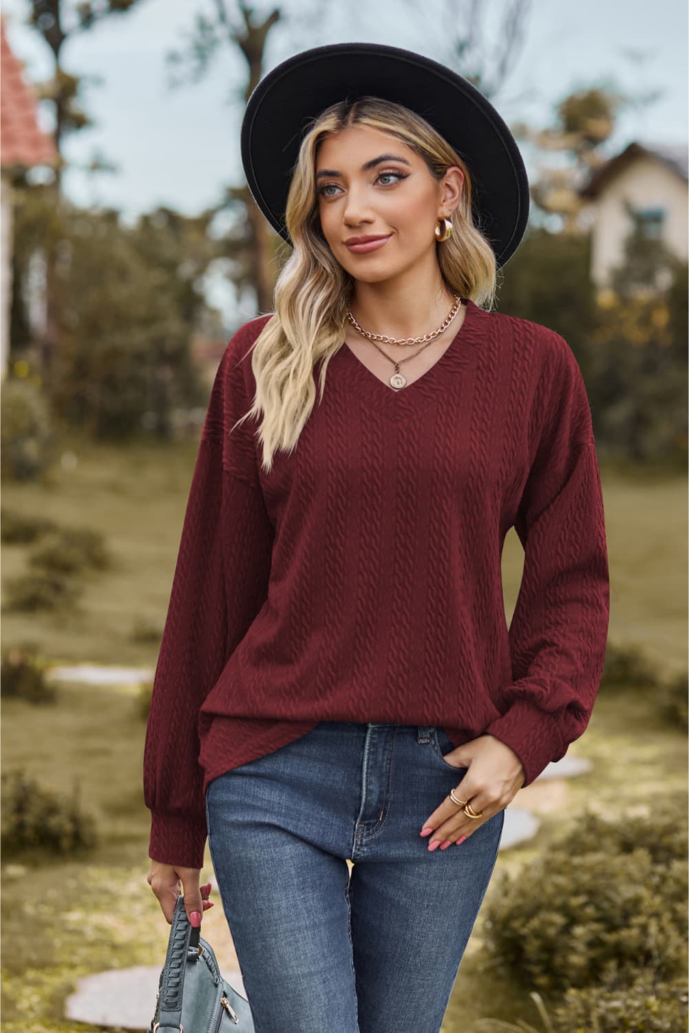 Burgundy / S
